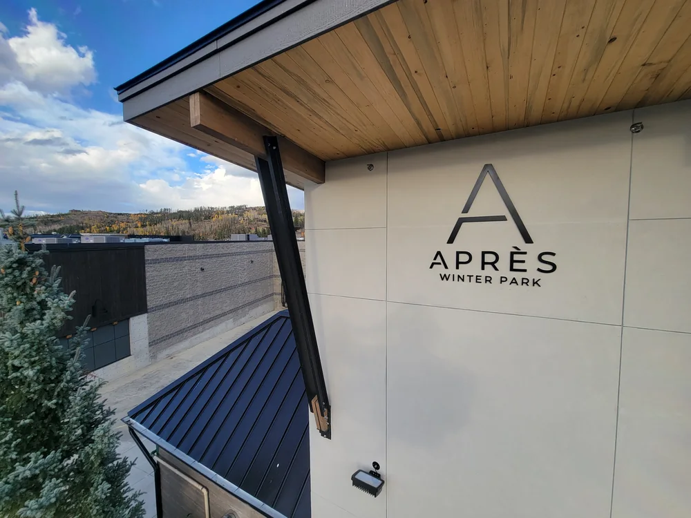 Dimensional logo and letters installed on an exterior commercial wall
