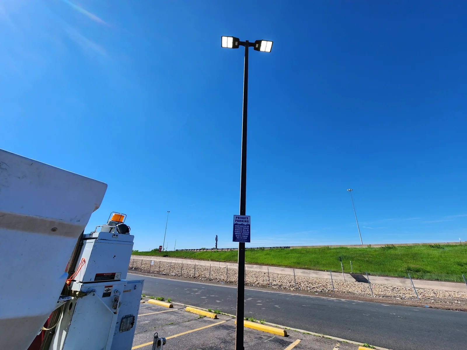Parking Lot Lighting Service by S2 Sign Company