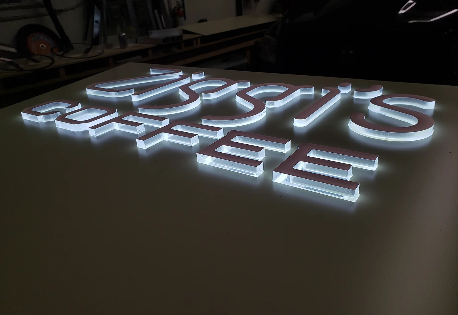 Push-Thru Acrylic Sign by S2 Sign Company
