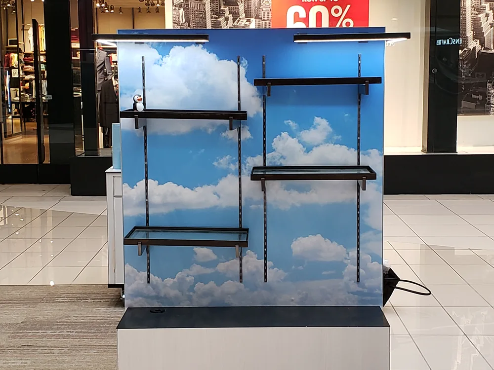 Custom information kiosk with digital displays